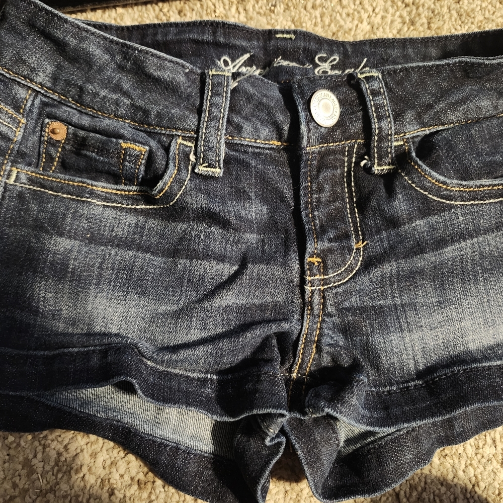 American Eagle dark denim  shorts